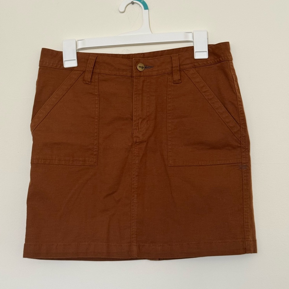 Toad & Co Brown Mini Skirt